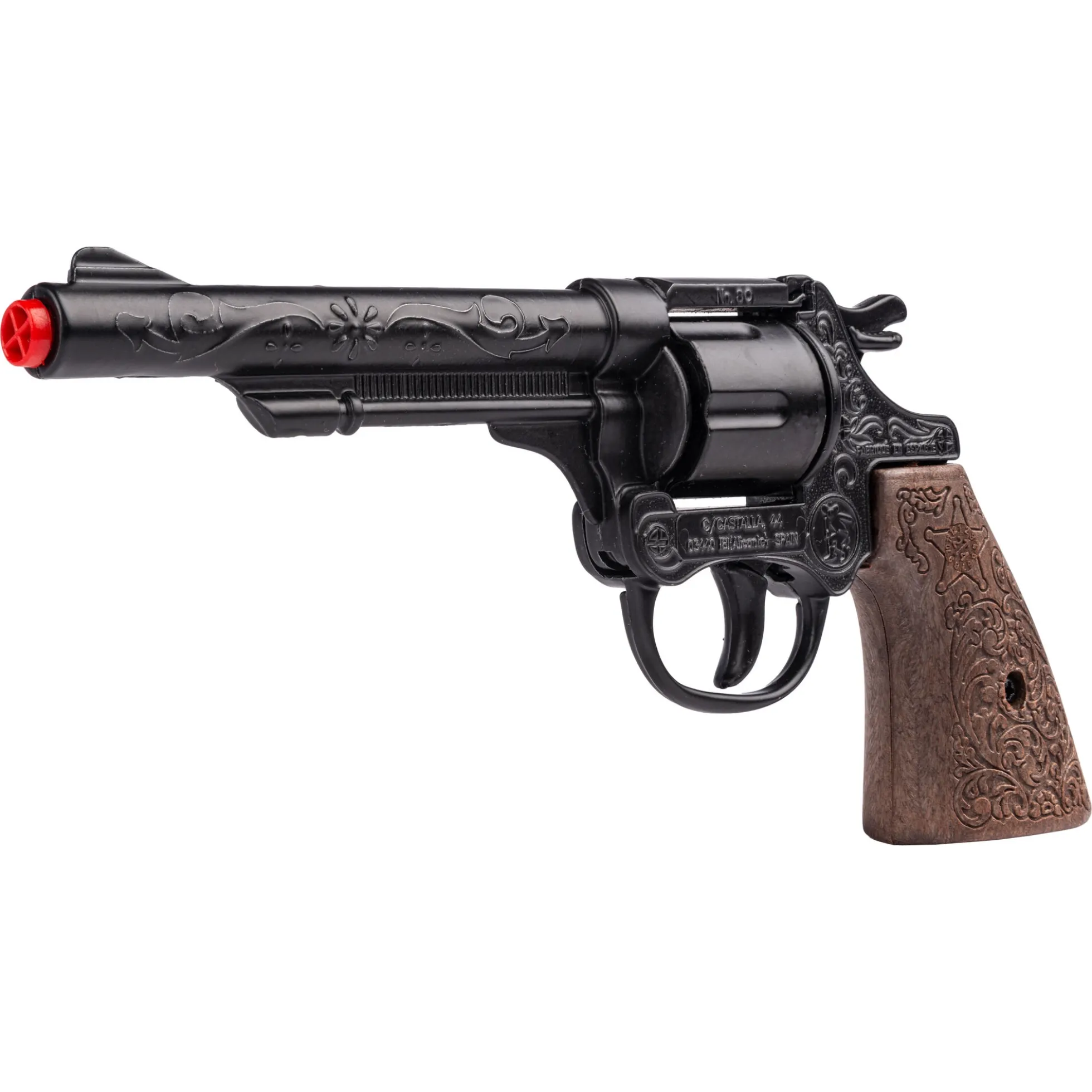 Gonher cowboy revolver i metal - 8-skuds krudt