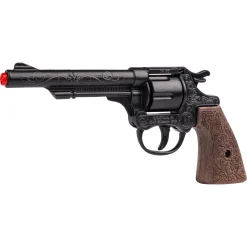 Gonher cowboy revolver i metal - 8-skuds krudt