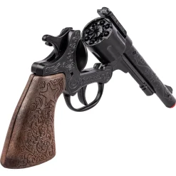 Gonher cowboy revolver i metal - 8-skuds krudt