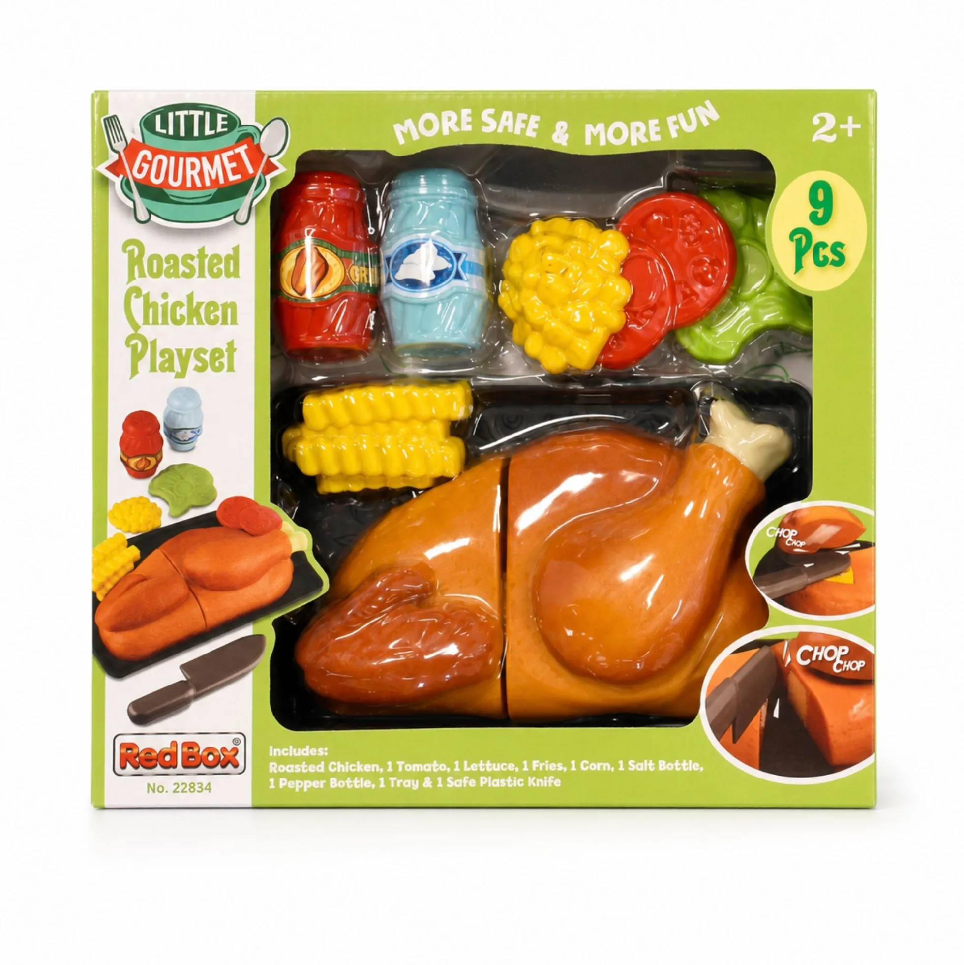 Grillkylling legemad til legekøkken - 9 dele