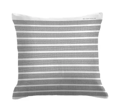 Grå stribet sengetøj 150x210 cm - Blødt bomuldssatin - Grå og hvidt sengesæt - Vendbart design - Tom Tailor
