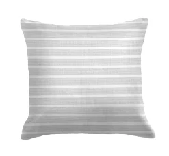 Grå stribet sengetøj 150x210 cm - Blødt bomuldssatin - Grå og hvidt sengesæt - Vendbart design - Tom Tailor