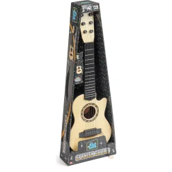 Guitar til børn med 6 metalstrenge og plekter - 54 cm