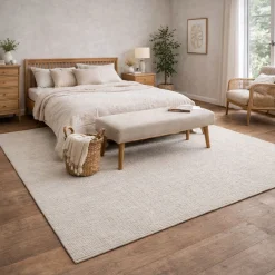 Gulvtæppe - Vævet - 200x290 cm - Creme - Copenhagen - Nordstrand Home