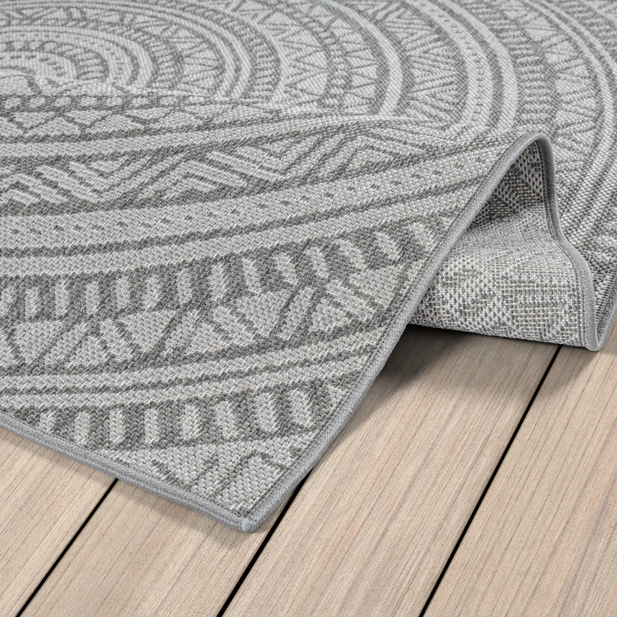 Gulvtæppe - 160x220 cm - Anthracite - Udendørs - Maestro - Nordstrand Home