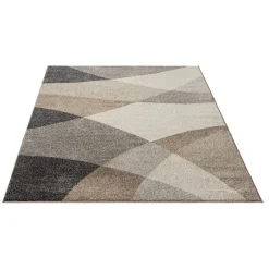 Gulvtæppe - 140x200 cm - Beige med mønster - Thales - Nordstrand Home