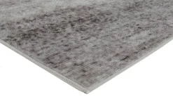 Gulvtæppe 140x200 cm - Løs tæppe med skridsikker bagside - Gråt tæppe med stonewashed effekt - Blødt tæppe fra Nordstrand Home Tine