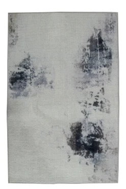 Gulvtæppe 140x200 cm - Løs tæppe med skridsikker bagside - Abstrakt design - Blødt tæppe fra Nordstrand Home Dorte