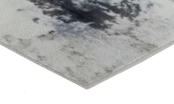 Gulvtæppe 140x200 cm - Løs tæppe med skridsikker bagside - Abstrakt design - Blødt tæppe fra Nordstrand Home Dorte