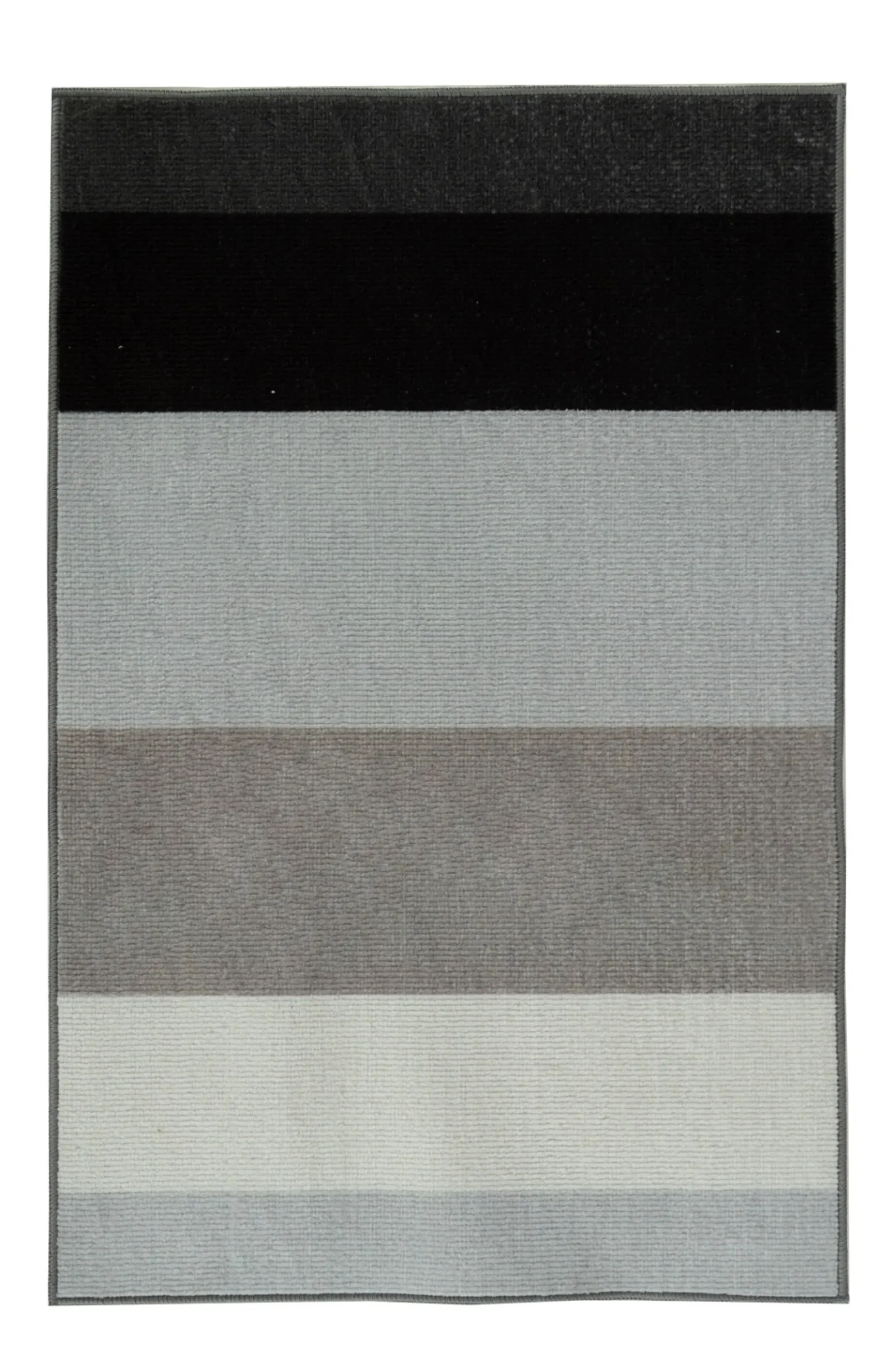 Gulvtæppe - 160x230 cm - Stribet tæppe med skridsikker bagside - Løs tæppe fra Nordstrand Home Rosa