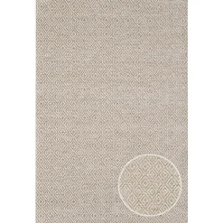 Gulvtæppe - 160x230 cm - Vævet - Brun - Helsinki - Nordstrand Home