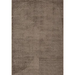 Gulvtæppe - 160x230 cm - Vævet - Brun med mønster - Elio - Nordstrand Home