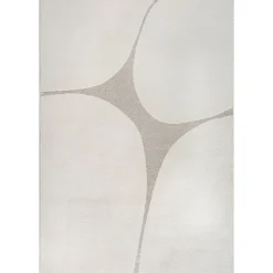Gulvtæppe - 140x200 cm - Vævet - Cremefarvet med mønster - Eclipse - Nordstrand Home
