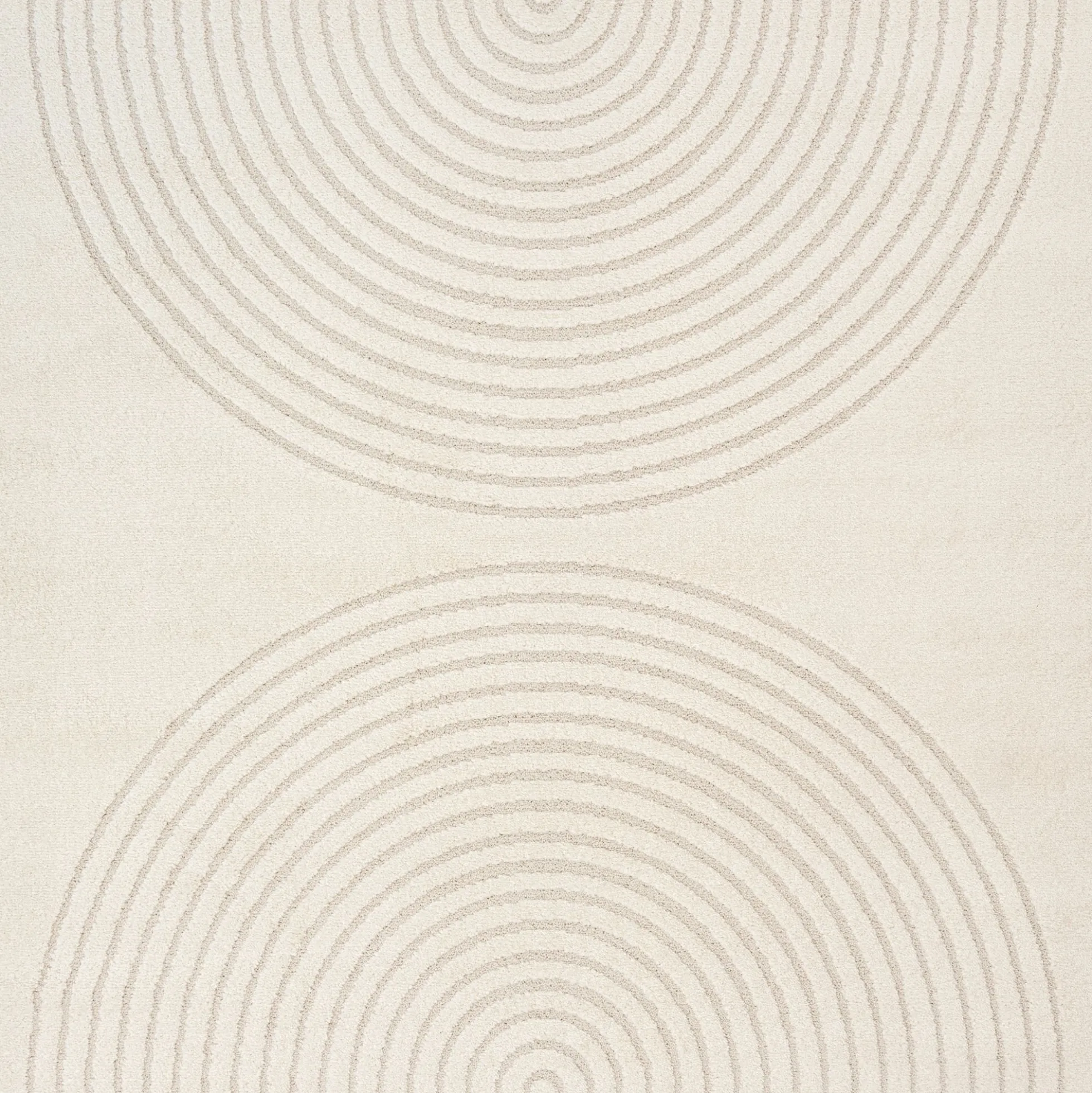 Gulvtæppe - 140x200 cm - Vævet - Cremefarvet med mønster - Eclipse - Nordstrand Home