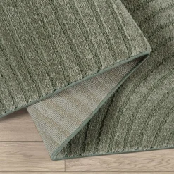 Gulvtæppe - 160x230 cm - Vævet - Grøn med mønster - Elio - Nordstrand Home