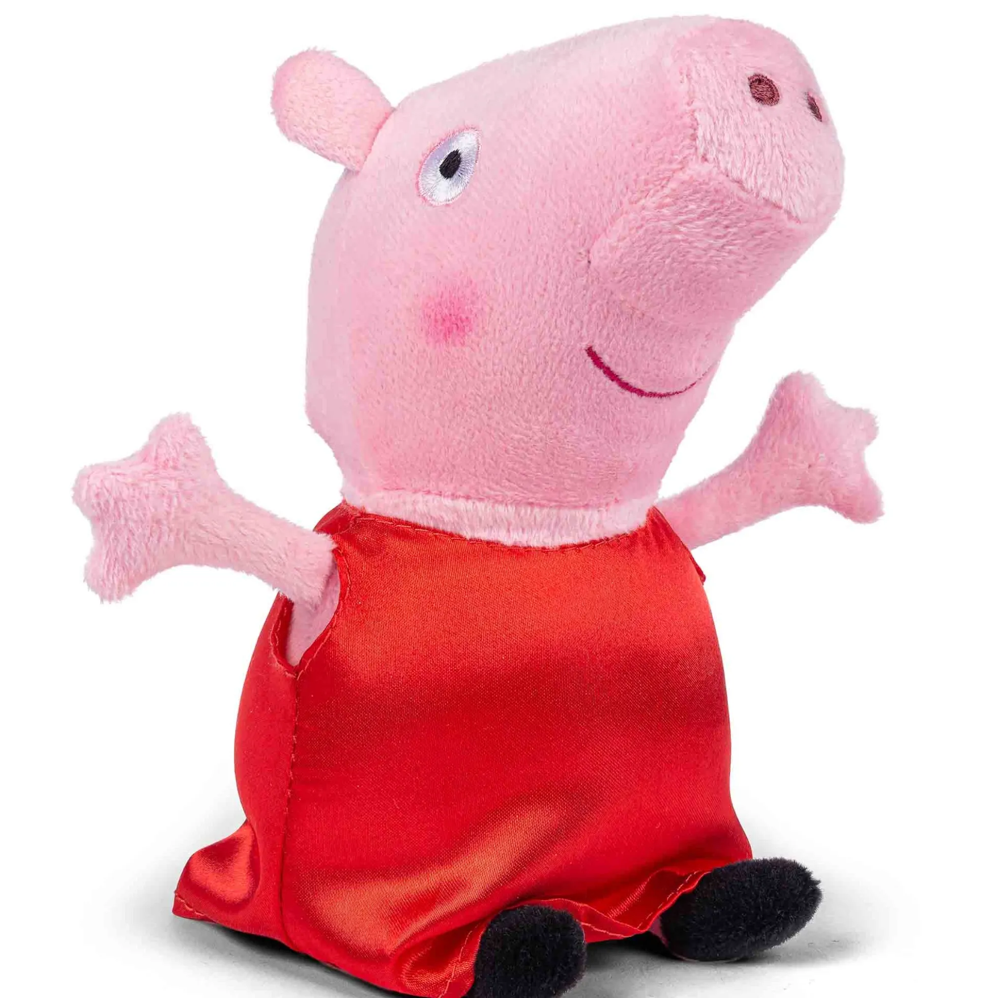 Gurli Gris bamse 20 cm - Krammebamse - Rød med åbne arme