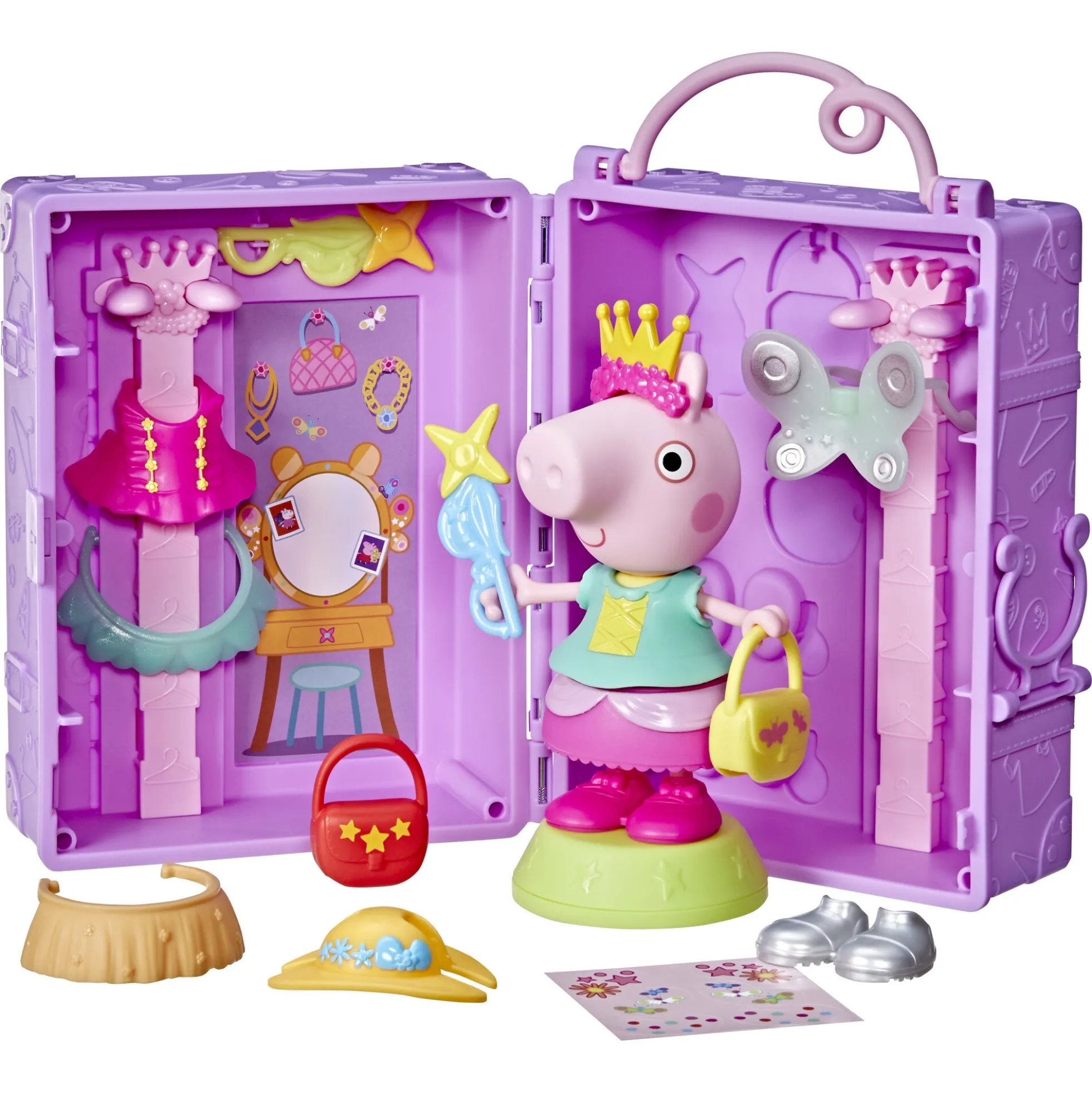 Gurli Gris garderobe med Gurli figur - 15 cm