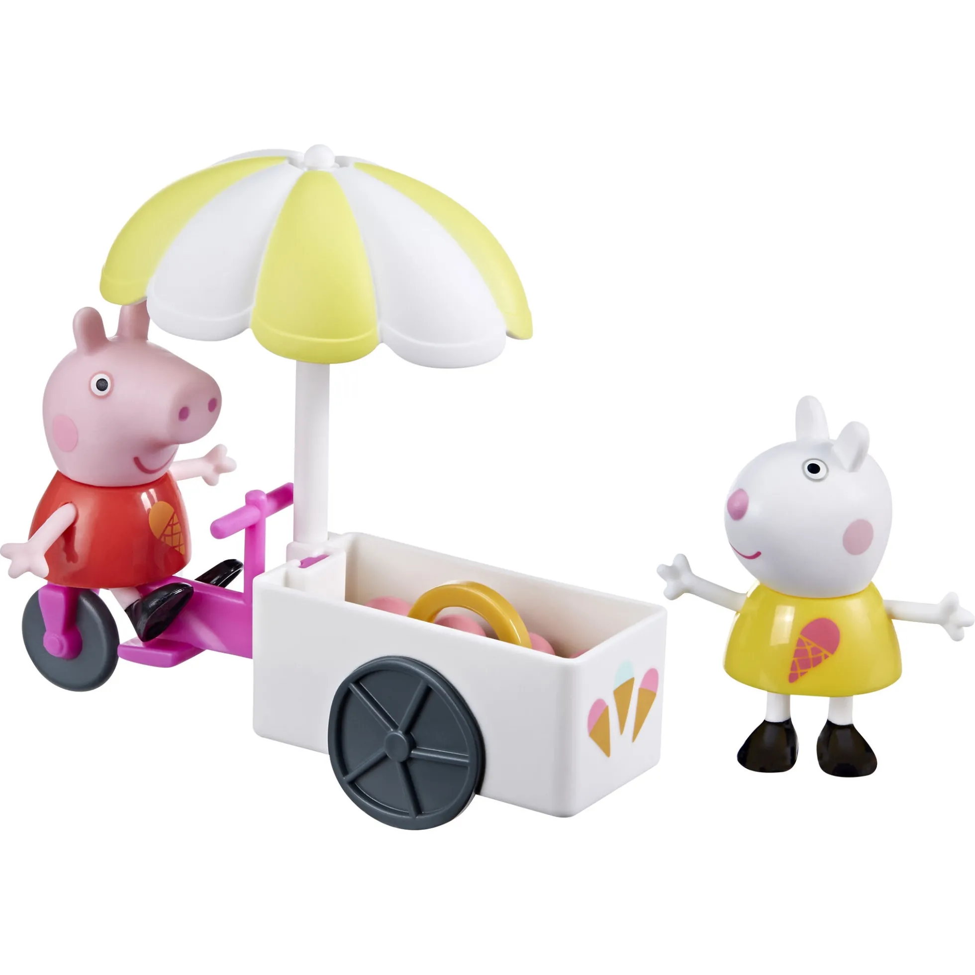 Gurli Gris Moments legesæt Gurlis isvogn - 7,5 cm figurer