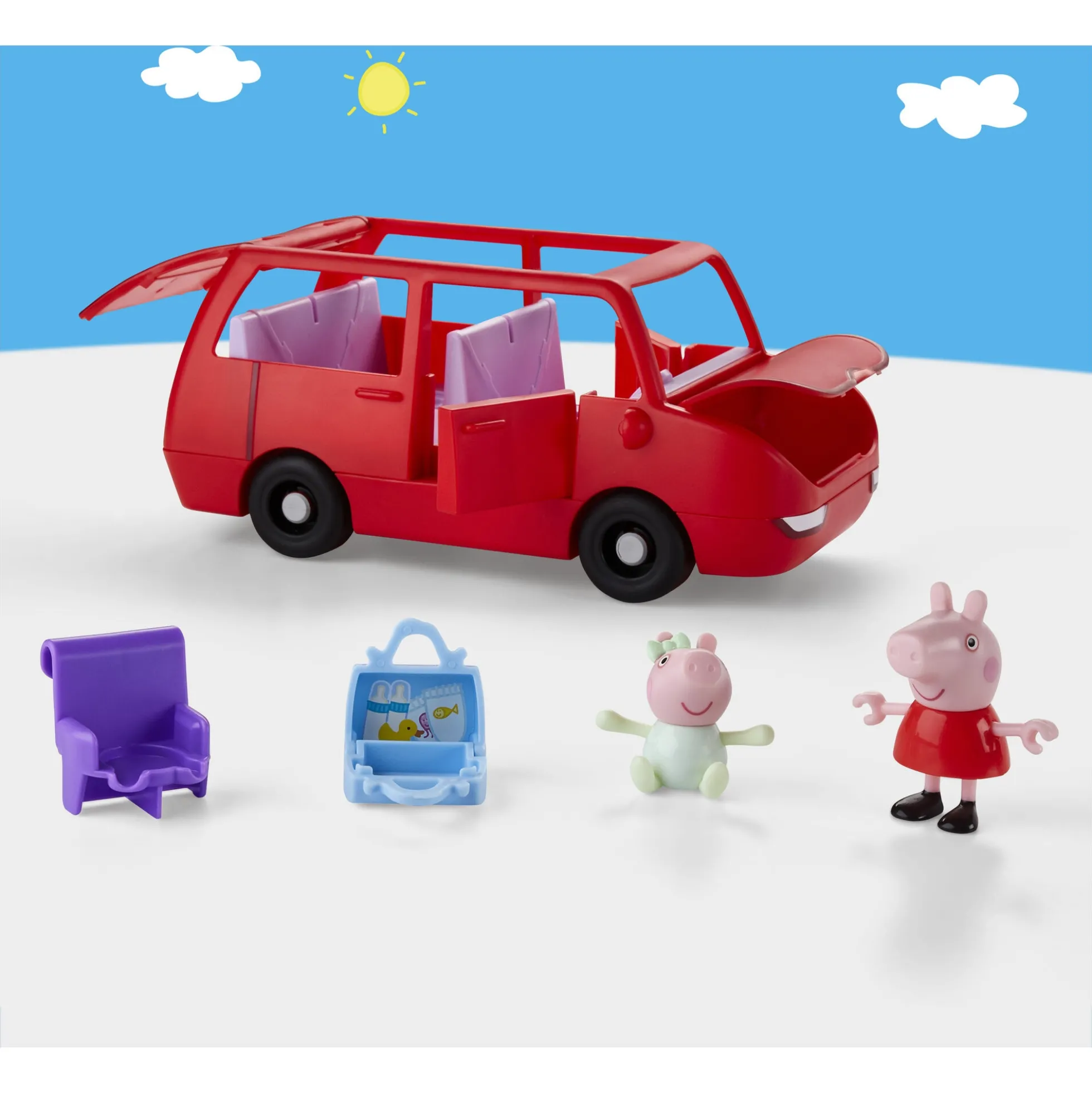 Gurli Gris stor familiebil - inklusiv 2 figurer