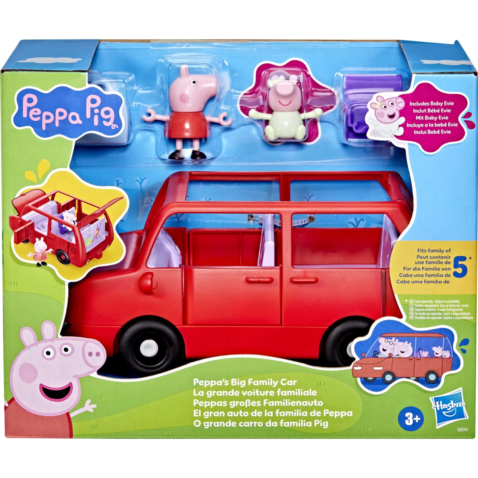 Gurli Gris stor familiebil - inklusiv 2 figurer