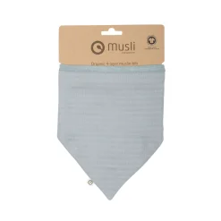 Hagesmæk - GOTS vævet musselin bomuldskvalitet - Jasmin Blue - Müsli By Green Cotton