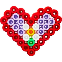 Hama Maxi lille perlesæt - 100 perler og 1 stiftplade - Hjerte