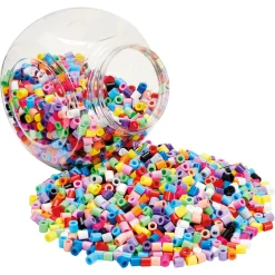 Hama Maxi perler i bøtte - 2000 blandede perler - Rød