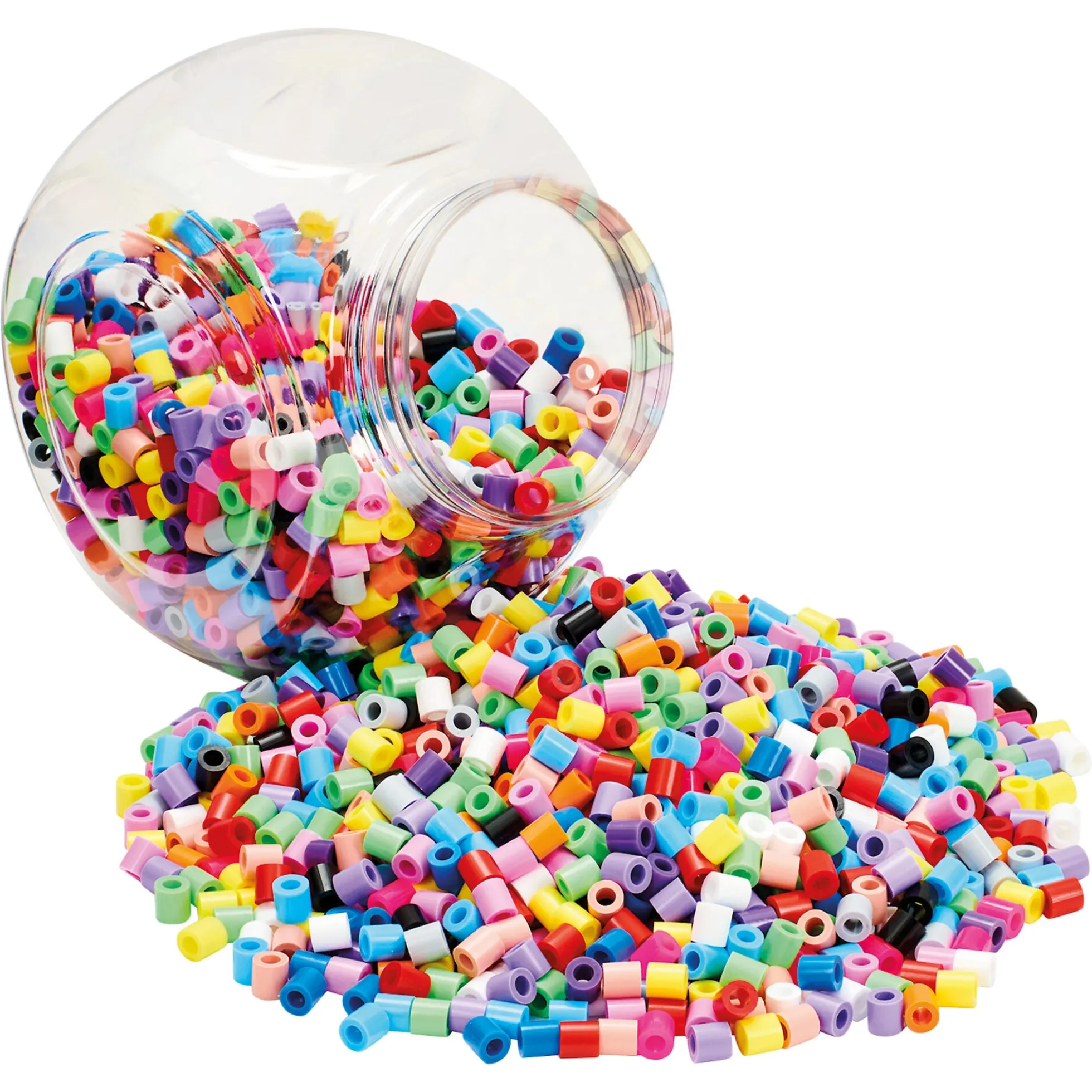 Hama Maxi perler i bøtte - 2000 blandede perler - Rød