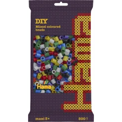 Hama Maxi perler - 500 perler - Klassiske farver