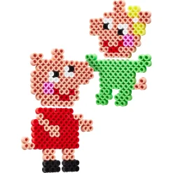 Hama Maxi perlesæt i bøtte - 900 perler og 1 stiftplade - Gurli Gris