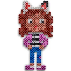 Hama Maxi perlesæt i bøtte - 900 perler og 1 stiftplade - Gabbys Dukkehus