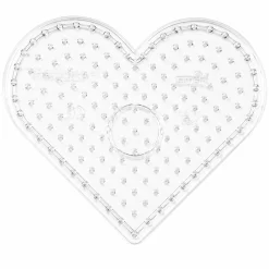 Hama Maxi stiftplader - 2 stiftplader - Transparent - Hjerte og stjerne