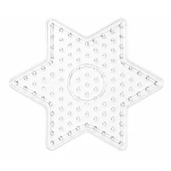 Hama Maxi stiftplader - 2 stiftplader - Transparent - Hjerte og stjerne
