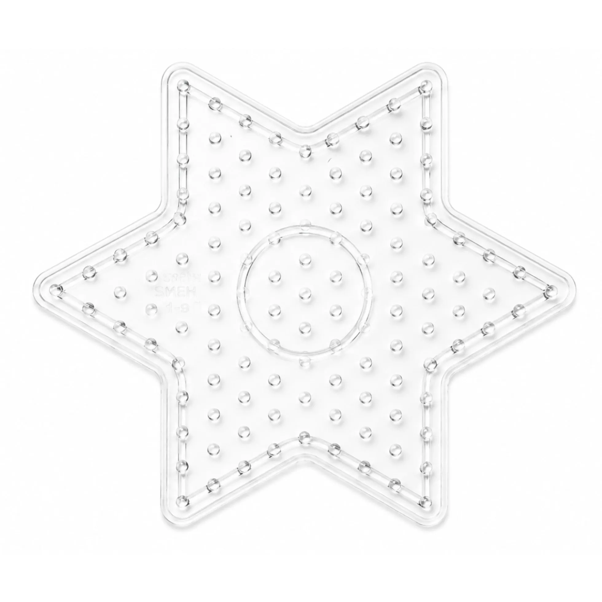 Hama Maxi stiftplader - 2 stiftplader - Transparent - Hjerte og stjerne