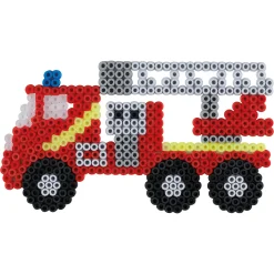 Hama Midi gaveæske - 2000 perler og 2 stiftplader - Udrykningskøretøjer