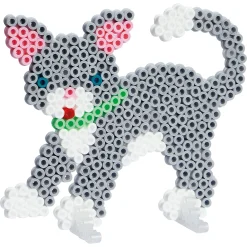 Hama Midi gaveæske - 2000 perler og 2 stiftplader - Kat og hund