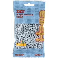Hama Midi perler - 1000 perler - Lysegrå