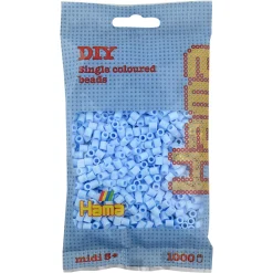 Hama Midi perler - 1000 perler - Pastel isblå