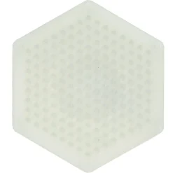 Hama Midi små stiftplader - 5 stiftplader - Hvid - Firkantet, rund sekskantet, hjerte og stjerne