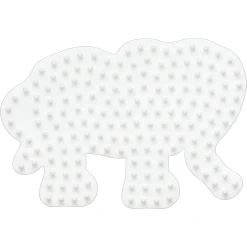 Hama Midi små stiftplader - 3 stiftplader - Hvid - Hund, pingvin og elefant