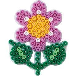 Hama Midi små stiftplader - 3 stiftplader - Hvid - Blomst, hest og prinsesse
