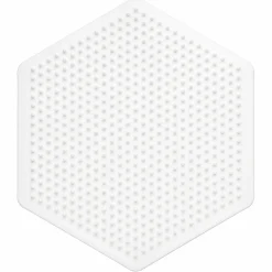 Hama Midi store stiftplader - 4 stiftplader - Hvid - Rund, hjerte, firkantet og sekskantet