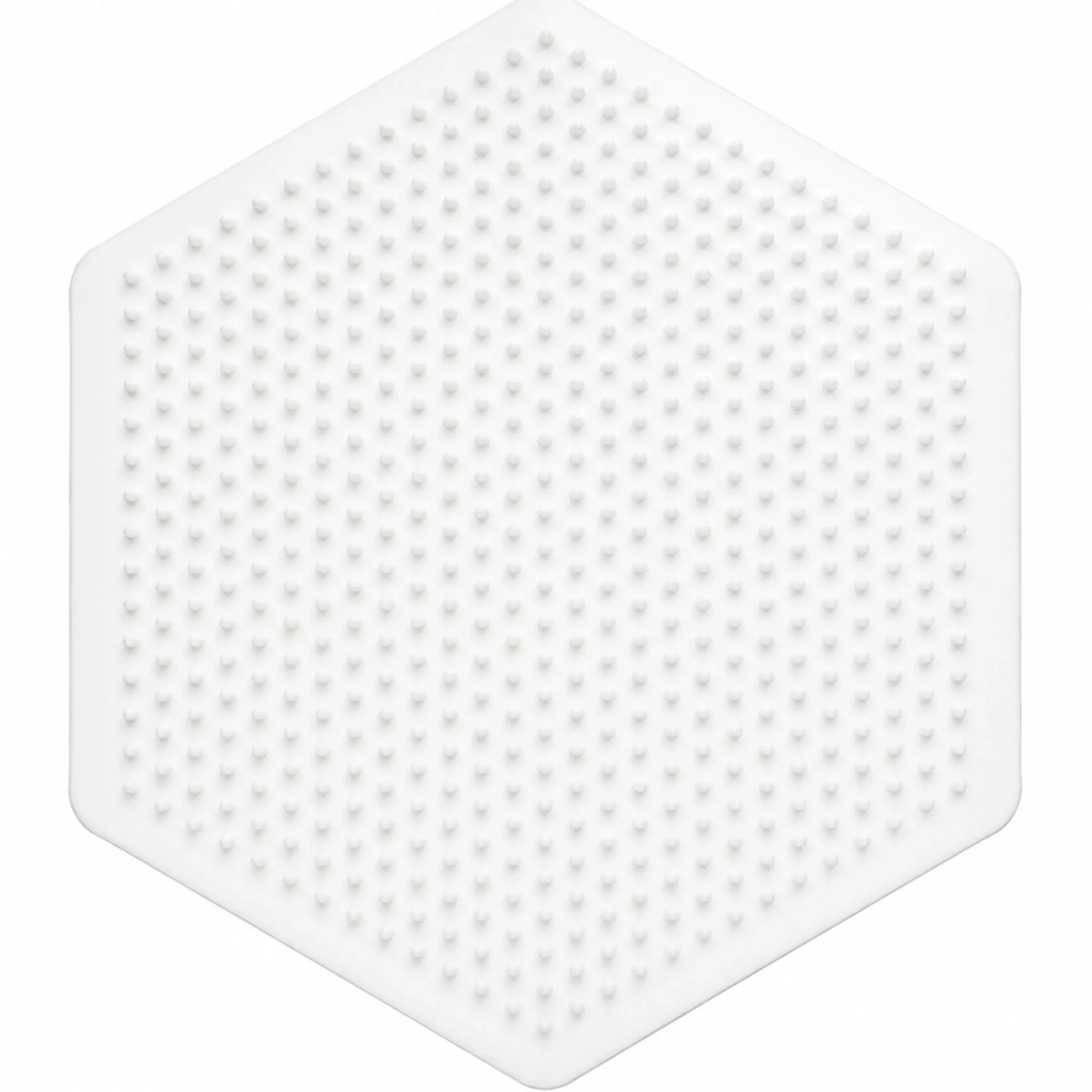 Hama Midi store stiftplader - 4 stiftplader - Hvid - Rund, hjerte, firkantet og sekskantet