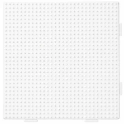 Hama Midi store stiftplader - 4 stiftplader - Hvid - Rund, hjerte, firkantet og sekskantet