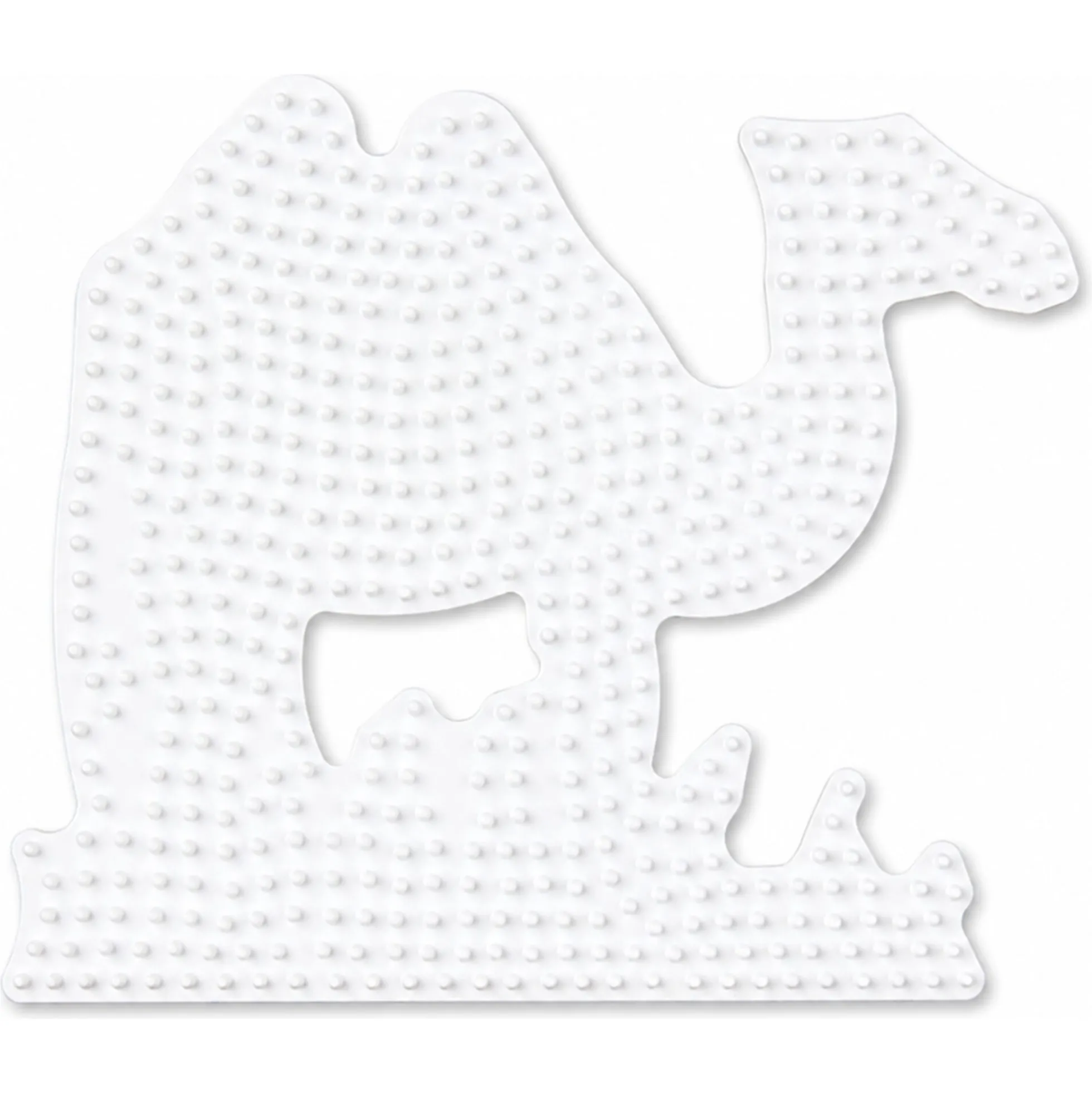 Hama Midi store stiftplader - 4 stiftplader - Hvid - Løve, kamel, elefant og giraf