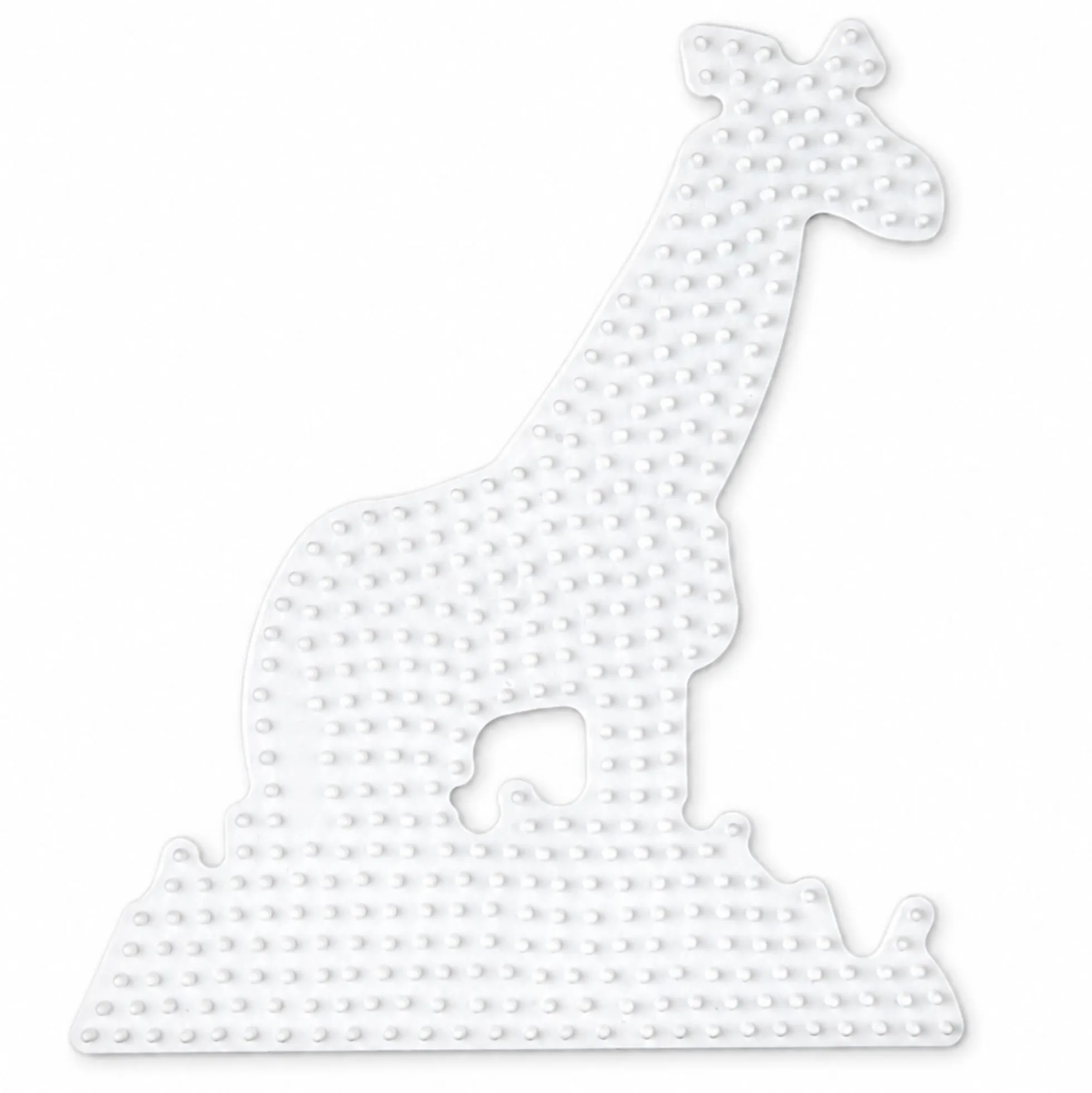 Hama Midi store stiftplader - 4 stiftplader - Hvid - Løve, kamel, elefant og giraf