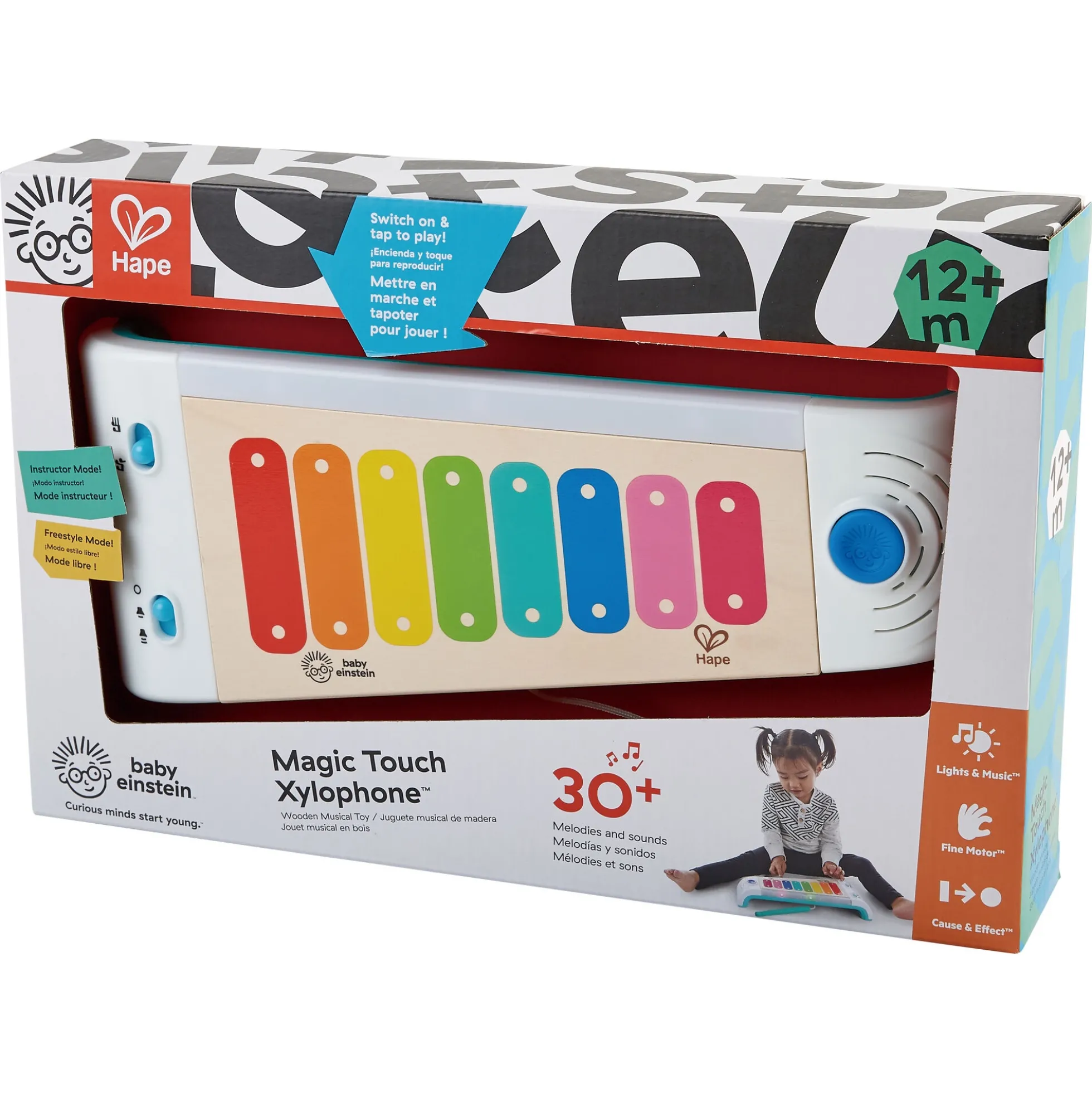 Hape Baby Einstein Magic Touch xylofon - musiklegetøj med lys og melodier - fra 12 mdr.