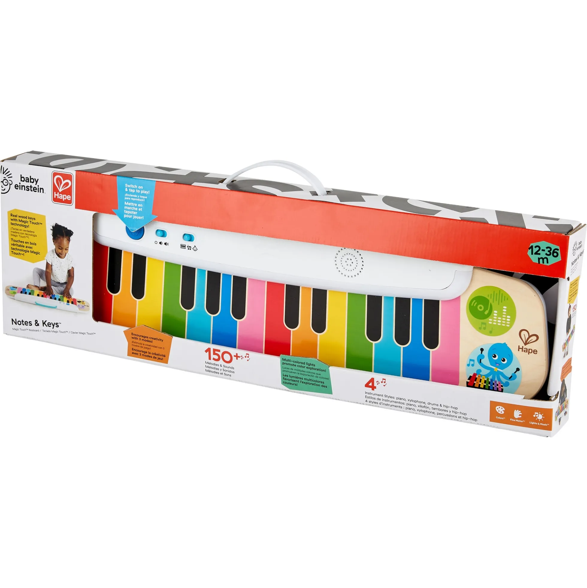 Hape Baby Einstein Magic Touch keyboard - musiklegetøj med 2 oktaver - fra 12 mdr.