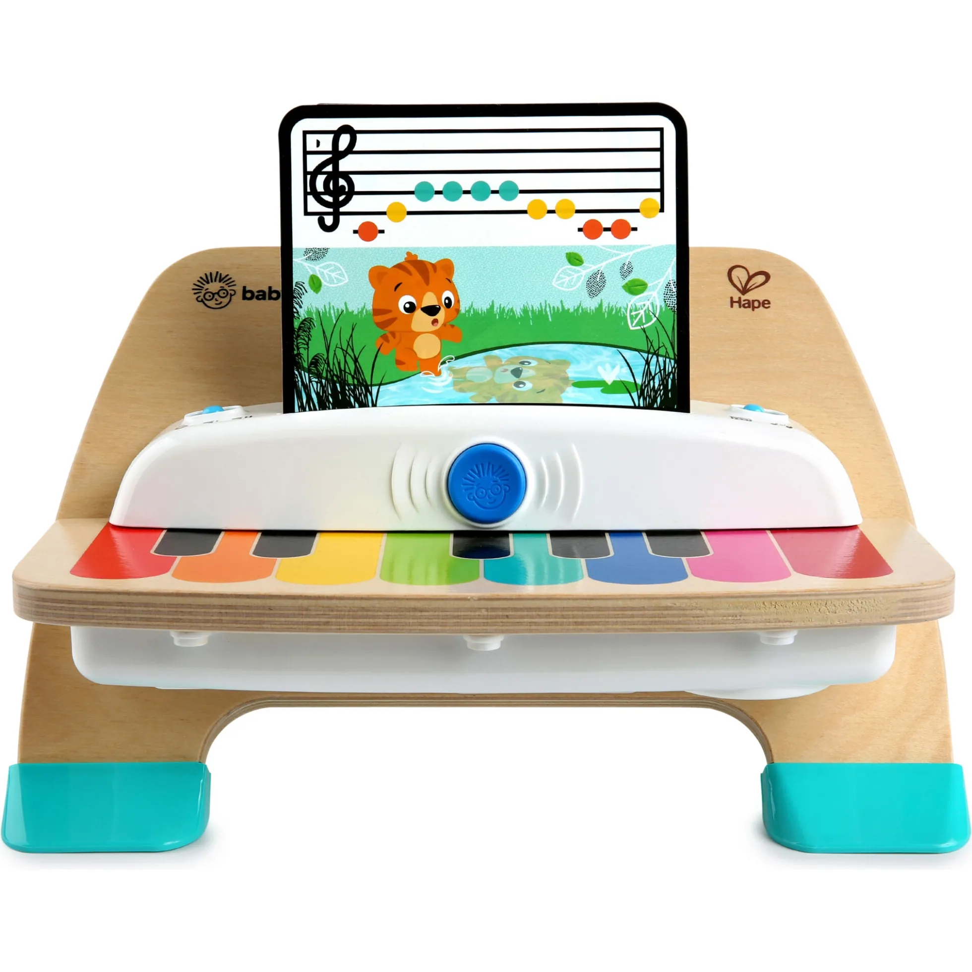 Hape Baby Einstein Magic Touch klaver - musiklegetøj med 3 musikark og 6 sange - fra 6 mdr.
