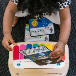 Hape Baby Einstein Magic Touch klaver - musiklegetøj med 3 musikark og 6 sange - fra 6 mdr.
